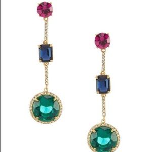 Kate Spade linear drop Multi color earrings